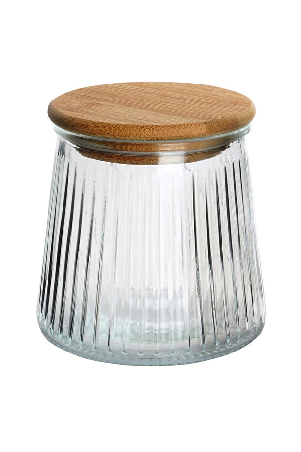 Glass container for bulk products with lid and seal, 600 ml - 3