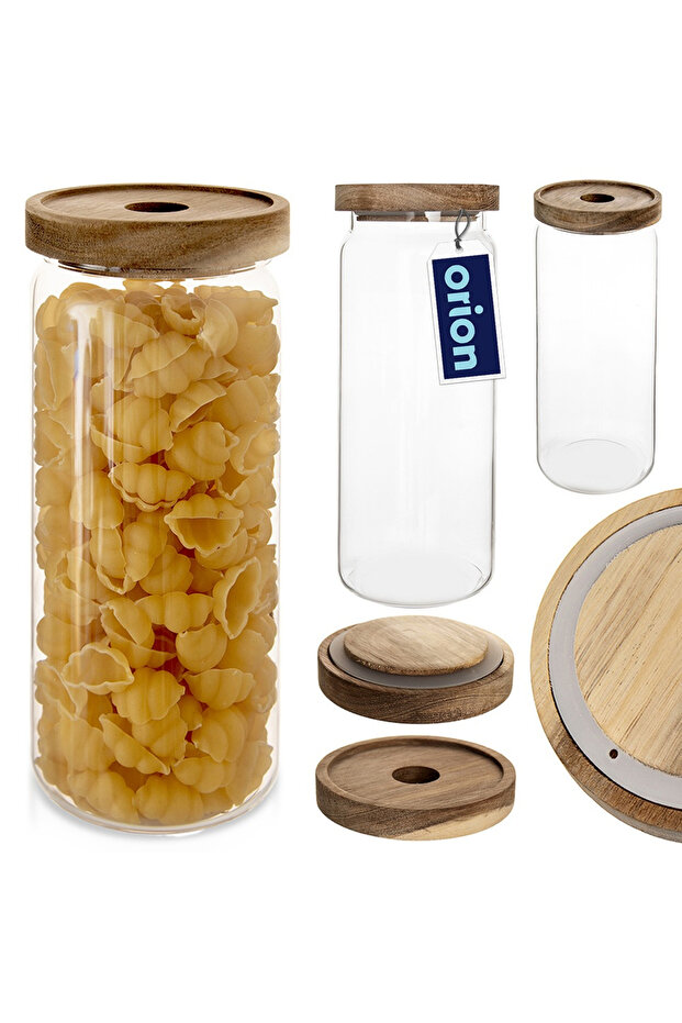 Glass container for bulk products with lid and seal 1.6 l - 7