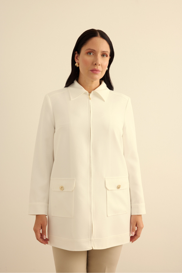 Fermuarlı , Cepli Dokuma Kap - 2