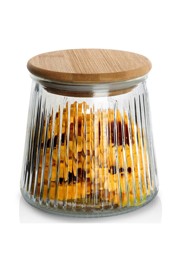 Glass container for bulk products with lid and seal, 600 ml - 1