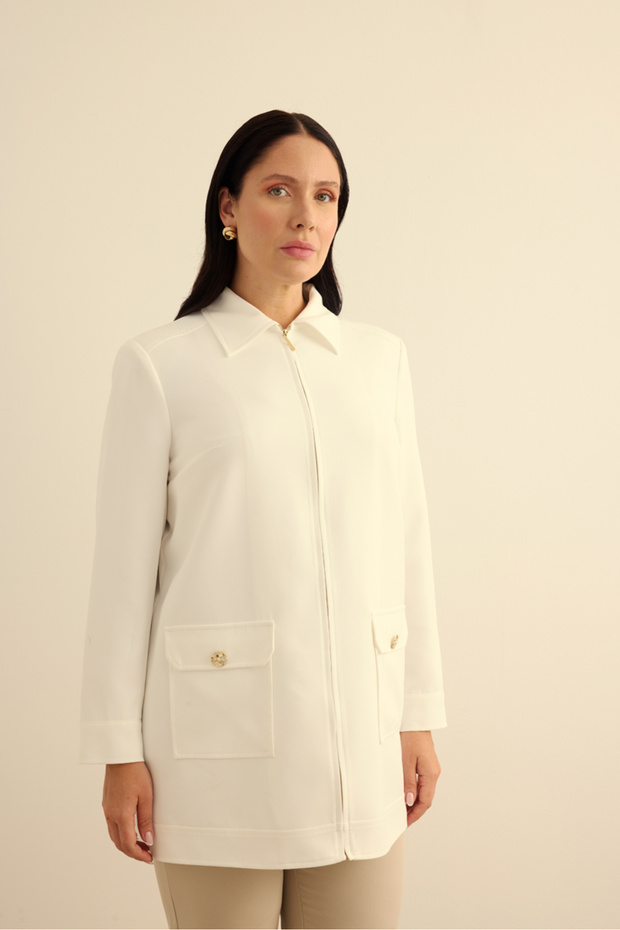 Fermuarlı , Cepli Dokuma Kap - 1