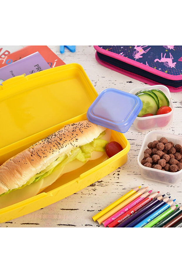 Yellow breakfast container 500 ml - 4