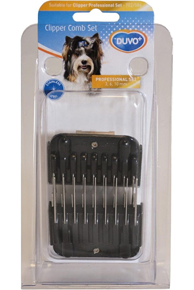 Clipper comb set for professional set 3 - 6 - 10mm (Suitable For Andis & Duvo+ Clipper)