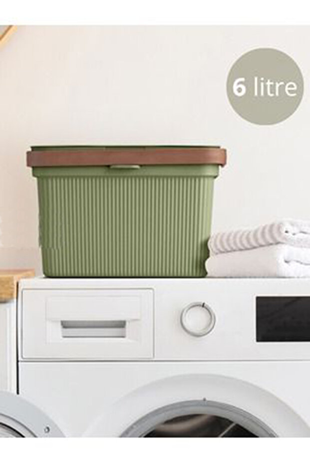 Deterjan Saklama Kutusu 2'li Set – Ölçü Kaşığı Hediye , Çamaşır Makinesi Üstü Kullanıma Uygun - 3