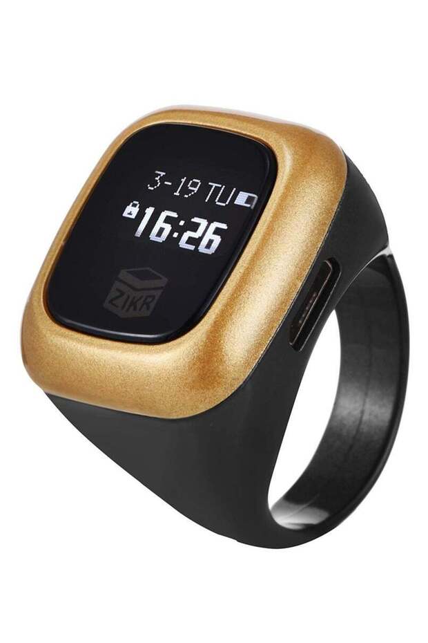 Oled Display Zikr Ring Flex Lite Standard Size Tasbih Counting Smart Ring with Bluetooth Connection - 1