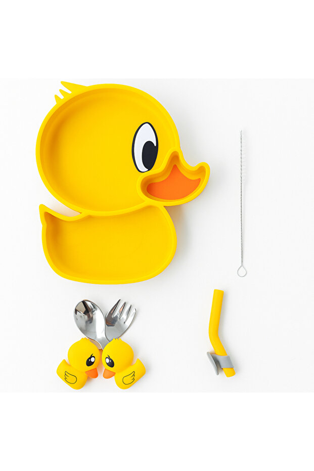 Elena Kids Silicone Tableware - Duck