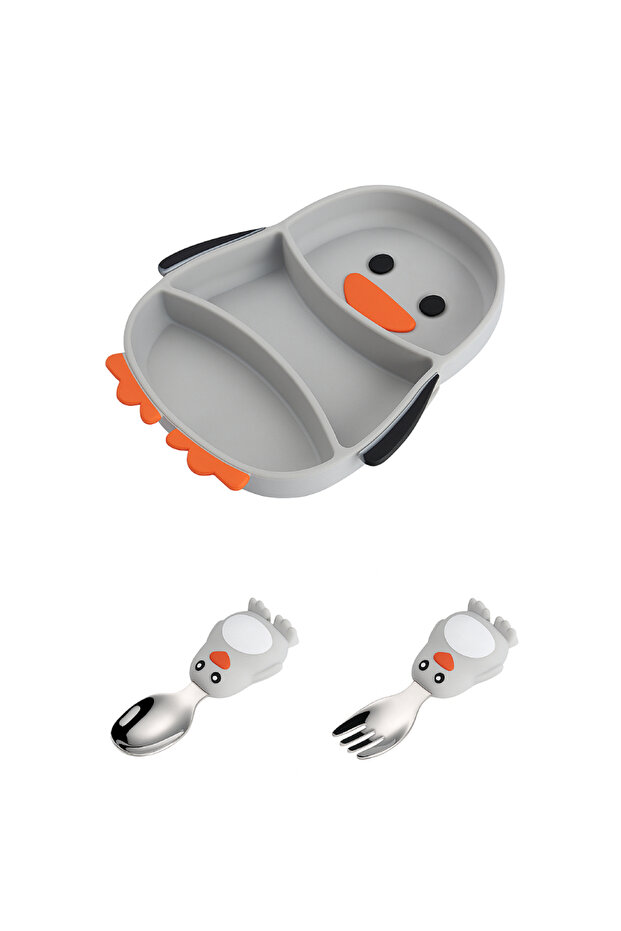 Elena Kids Silicone Tableware - Penguin