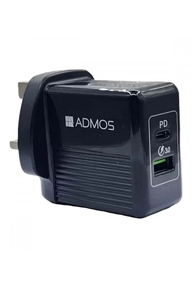 شاحن حائط مزدوج مع منفذي USB/PD