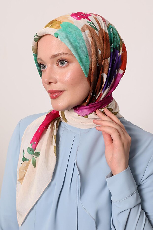 Eșarfă de vară |   Bej - 3