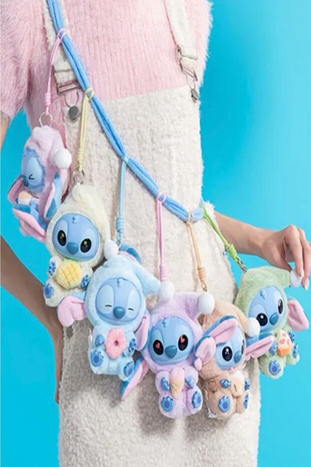Stitch Koala + Labubu X Coca-cola +Kalp Charm Hediyeli 3'lü Set - 2