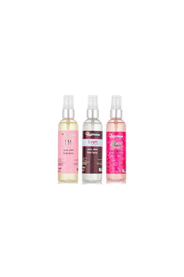 3 معطرات جسم 250 مل جنتل وايفن و اف ام للجنسين
