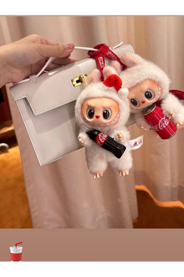 Stitch Koala + Labubu X Coca-cola +kalp Charm  3'lü Set - 4