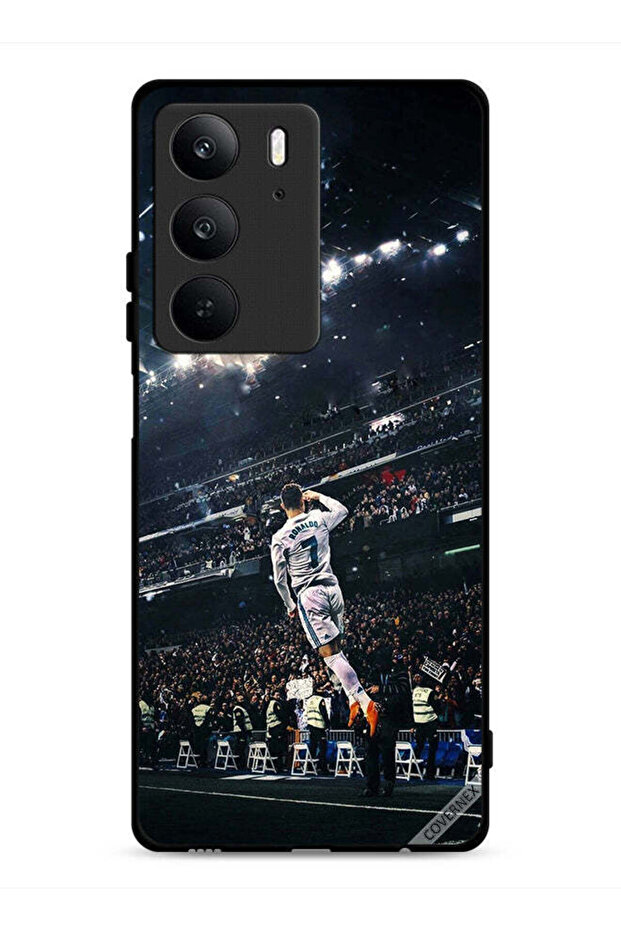 غطاء حماية لهاتف Realme C75 4G بطبعة رونالدو فلاينج