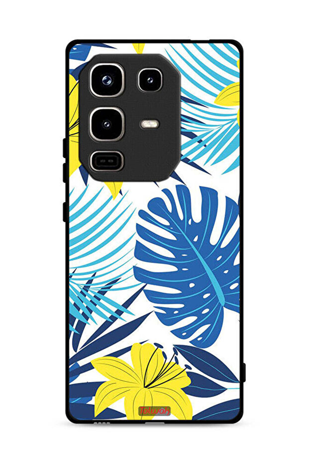 غطاء حماية لهاتف Infinix Note 50 Pro 4G بنقشة ريش وزهور