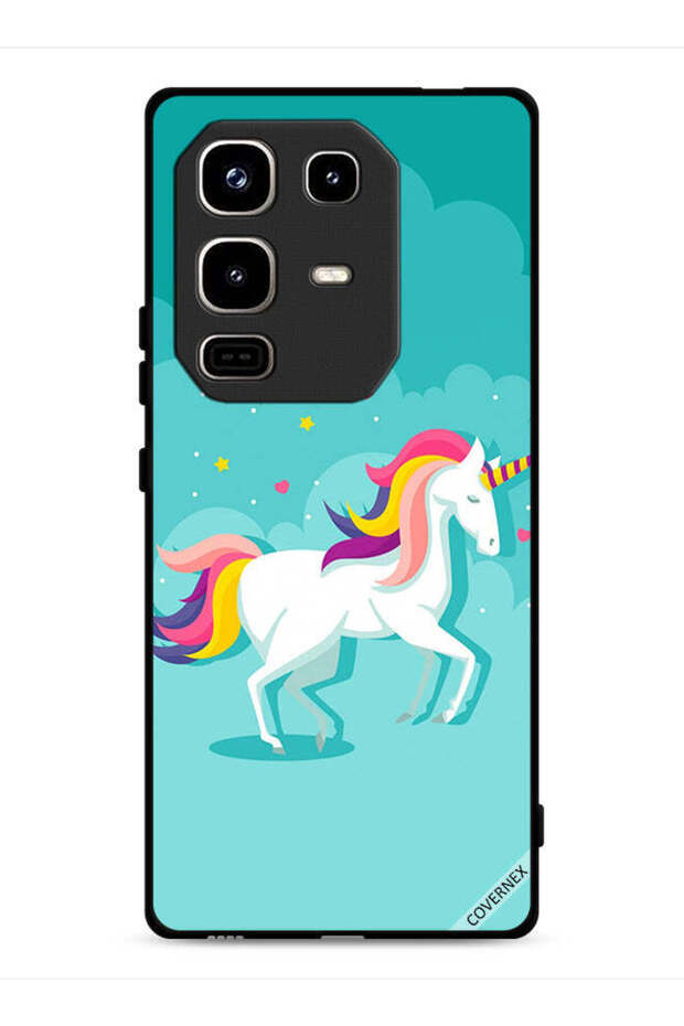 غطاء حماية لجهاز Infinix Note 50 Pro 4G بتصميم وحيد القرن