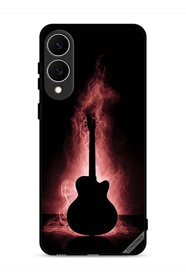 غطاء حماية لهاتف Samsung Galaxy S25 Edge بتصميم انعكاس الجيتار