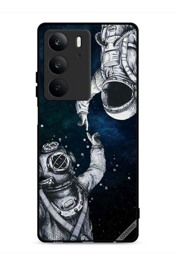 غطاء حماية لهاتف Realme C75 4G بتصميم رائد فضاء وغواص