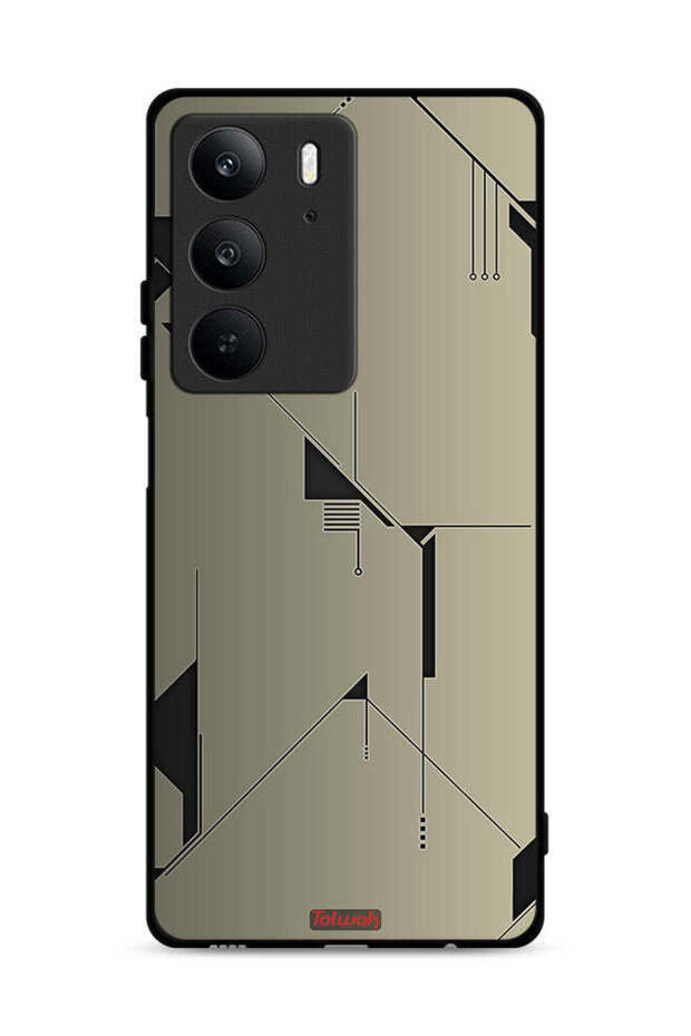 غطاء حماية Realme C75 4G بتصميم فني تجريدي بسيط