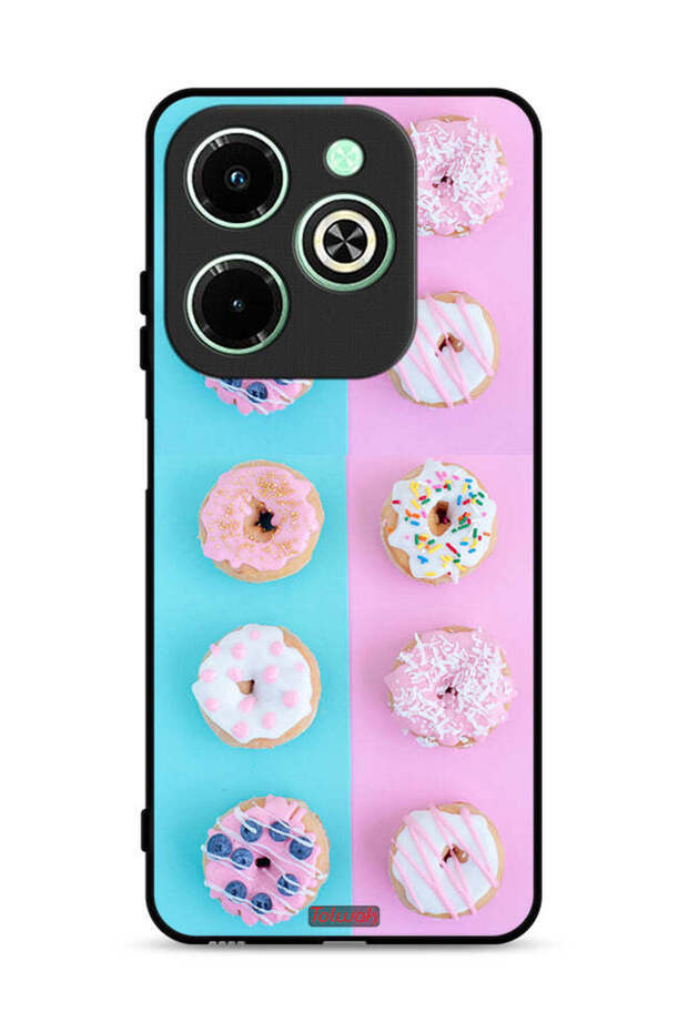 غطاء حماية لهاتف Infinix Hot 40i 4G بنقشة Heather Donuts
