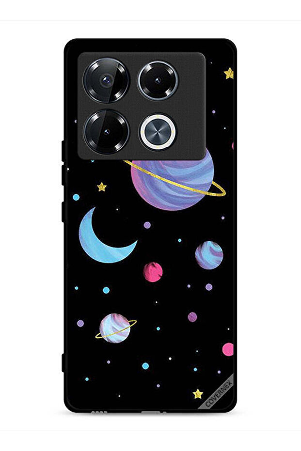 غطاء حماية لهاتف Infinix Note 40 Pro Plus 5G برسومات الكواكب
