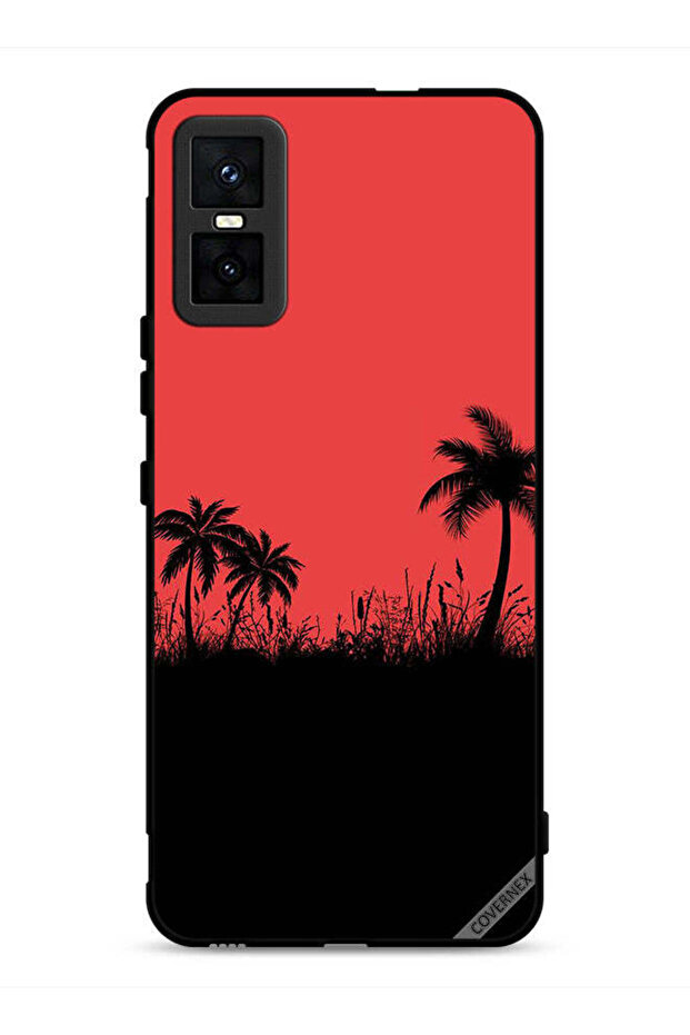 غطاء حماية لهاتف Infinix GT 30 Pro بطبعة أشجار التمر