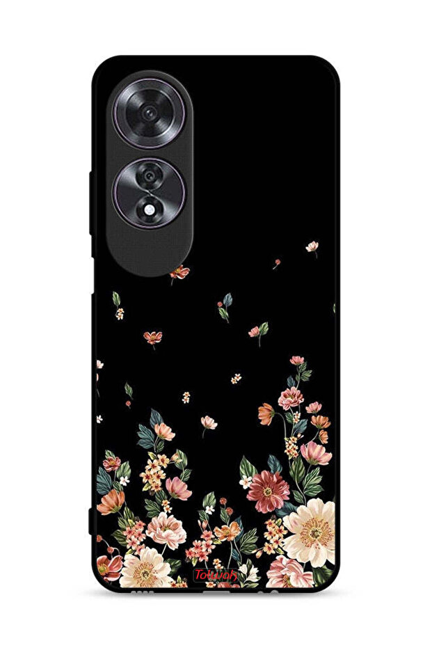 غطاء حماية لهاتف Oppo A60 مع زهور صغيرة في الأسفل