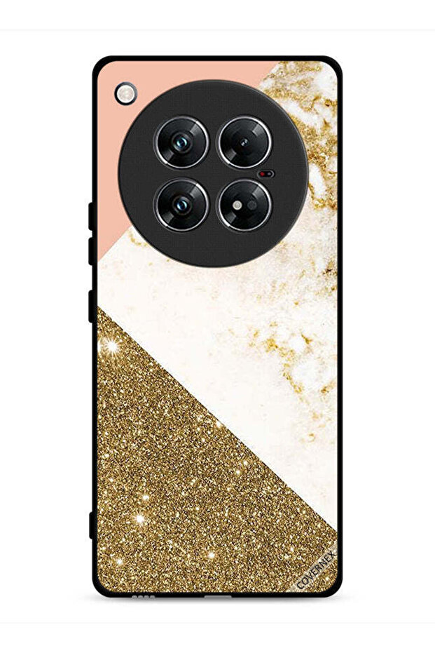 غطاء حماية لهاتف Infinix Zero 40 بنقشة لامعة ورخامية - 1