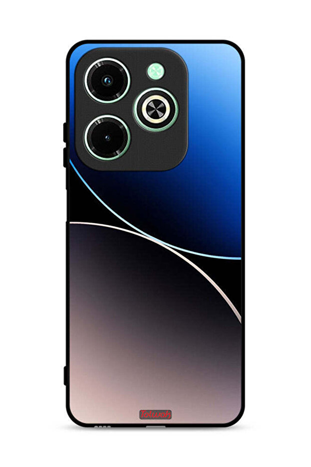 غطاء حماية لهاتف Infinix Hot 40i 4G بنمط خطوط منحنية