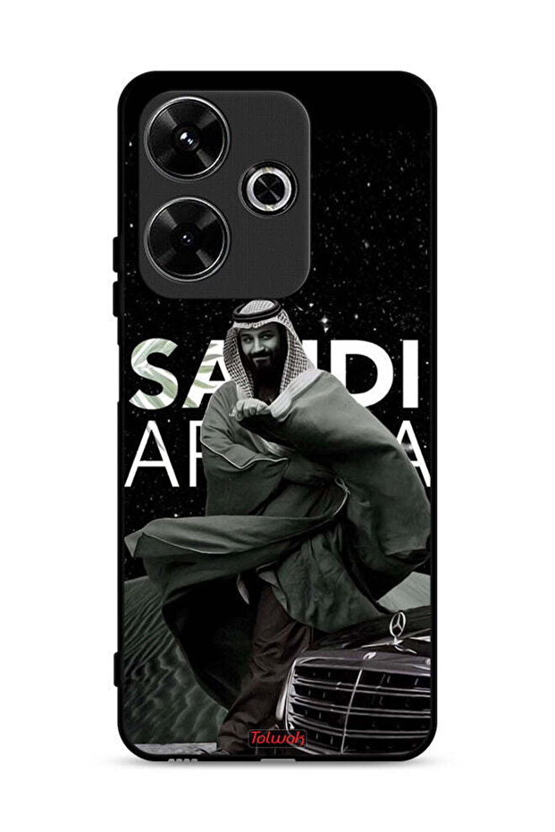 غطاء حماية لهاتف شاومي ريدمي 13 4G ولي العهد الأمير محمد بن سلمان