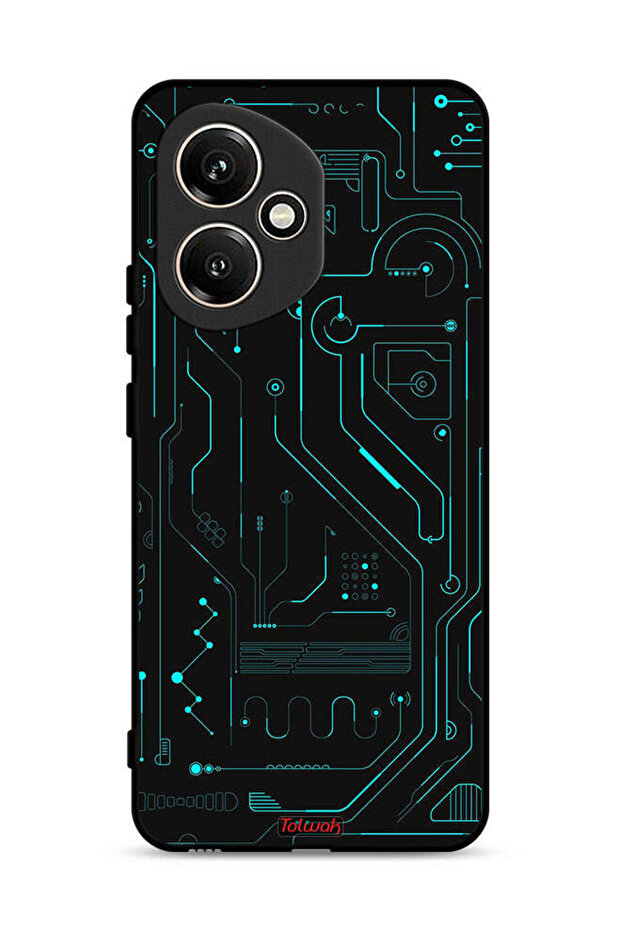 غطاء حماية لهاتف Honor 400 دوائر فنية رقمية بسيطة متعددة الشاشات