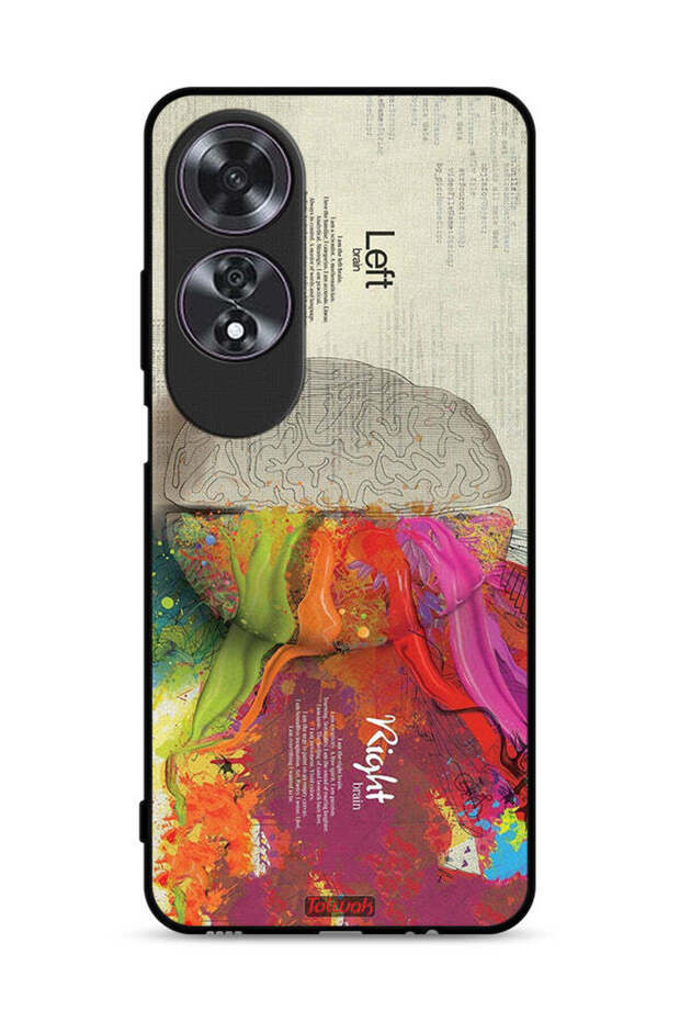 غطاء حماية Oppo A60 بتصميم تجريدي لعلم الدماغ