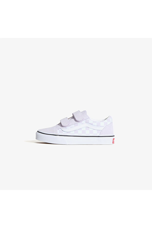 Old Skool V Checkered Çocuk Mor Sneaker - 4