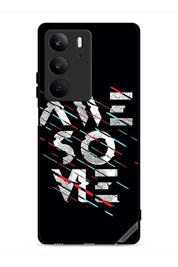 غطاء حماية لهاتف Realme C75 4G بكلمة خطية رائعة