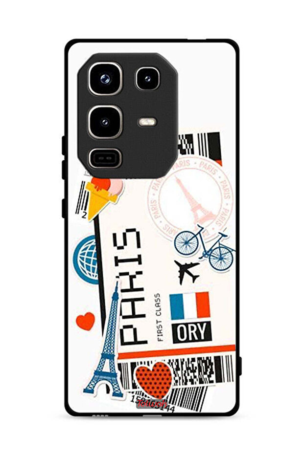 غطاء حماية لهاتف Infinix Note 50 Pro 4G، ملصق باريسي