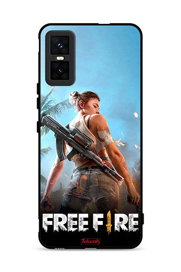 غطاء حماية لجهاز Infinix GT 30 Pro بتصميم فري فاير