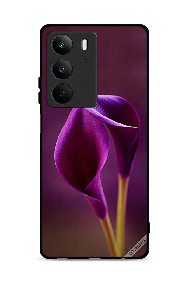 غطاء حماية لهاتف Realme C75 4G بنقشة زهرتين جميلتين