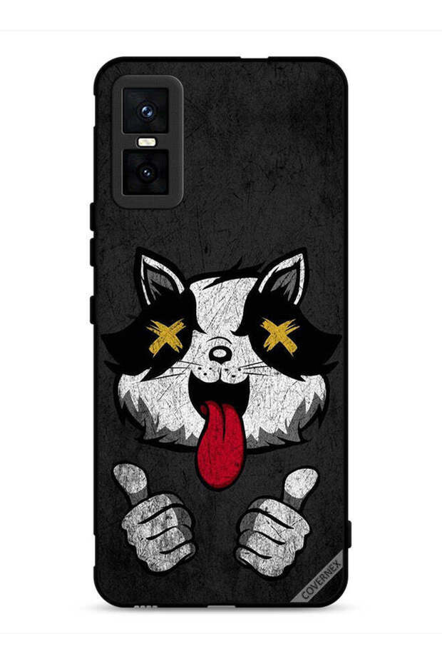 غطاء حماية لهاتف Infinix GT 30 Pro بتصميم قطة مارشميلو