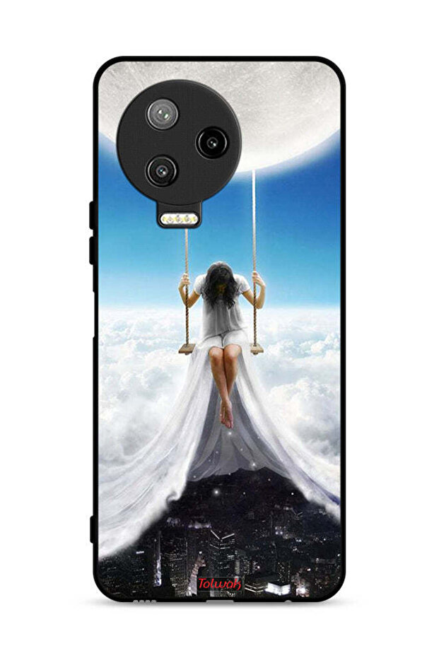 غطاء حماية لهاتف Infinix Note 12 Pro 4G بطبعة مدينة الغيوم القمرية