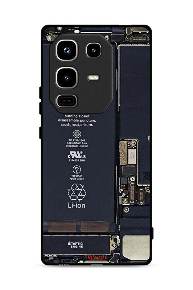 غطاء حماية لهاتف Infinix Note 50 Pro 4G بنمط دائرة الهاتف