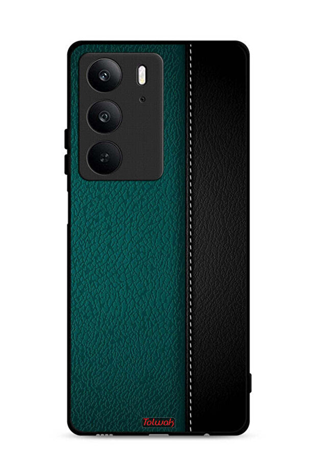 غطاء حماية جلدي بنقشة لهاتف Realme C75 4G