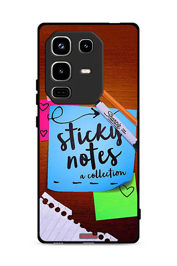 غطاء حماية لهاتف Infinix Note 50 Pro 4G مع ملاحظات لاصقة
