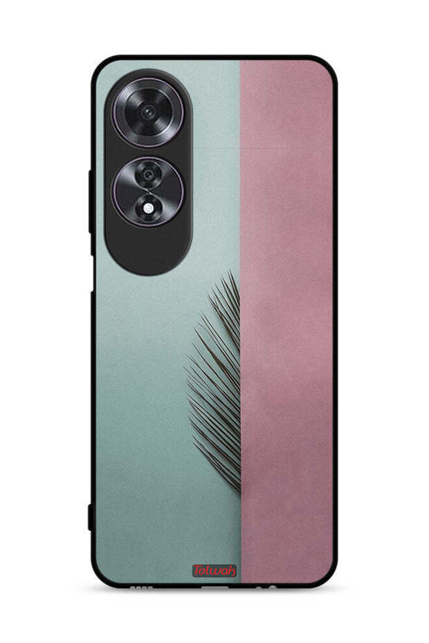 غطاء حماية لهاتف Oppo A60 بأوراق نصفية