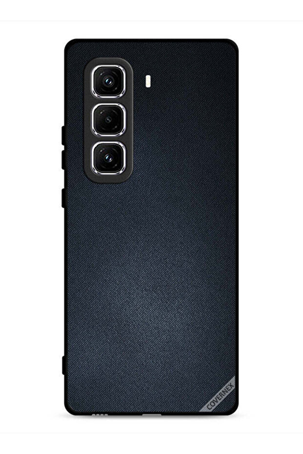 غطاء حماية لهاتف Infinix Hot 50 Pro 4G بنقشة جينز