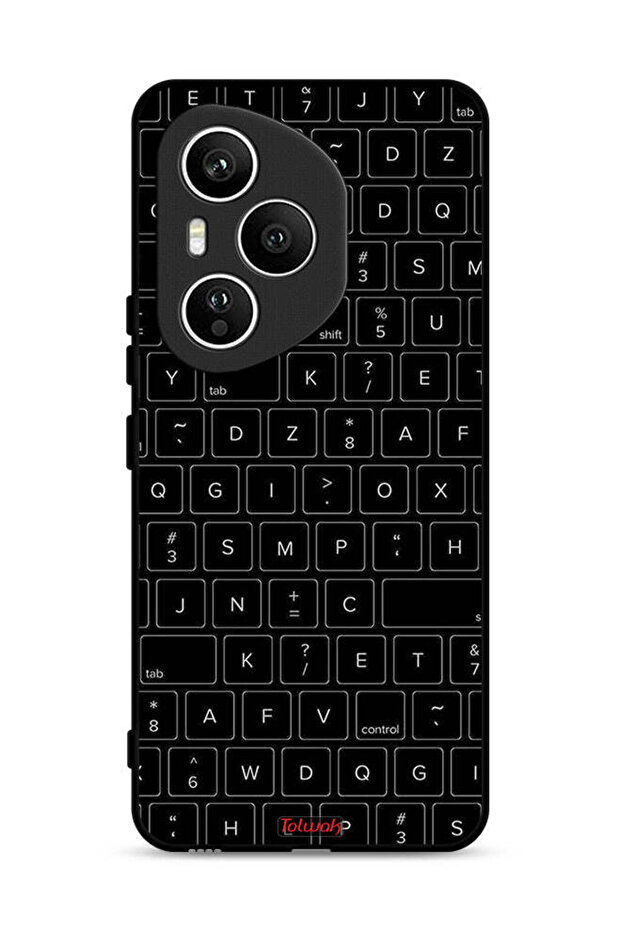 غطاء حماية لهاتف Honor 400 Pro بنمط مفاتيح لوحة مفاتيح عشوائية - 1