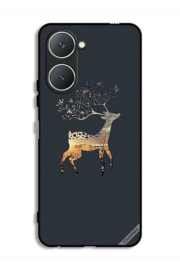 غطاء حماية لهاتف Vivo Y18i 4G بتصميم غزال