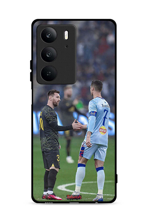 غطاء حماية لهاتف Realme C75 4G ميسي ورونالدو