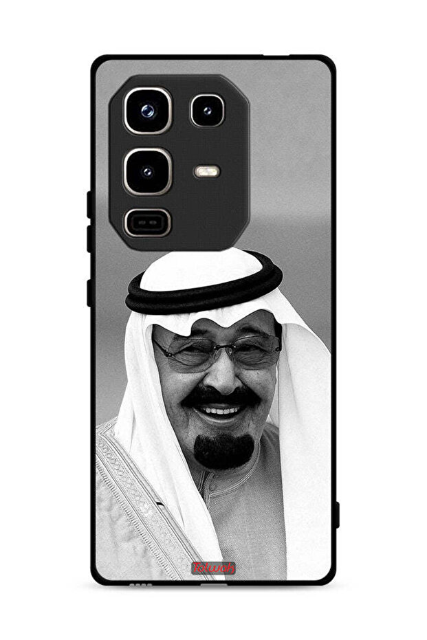 غطاء حماية لهاتف إنفينيكس نوت 50 برو 4G صورة الملك عبد الله مبتسمًا