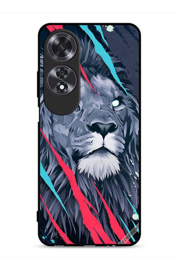 غطاء حماية Oppo A60 برسومات الأسد الملك