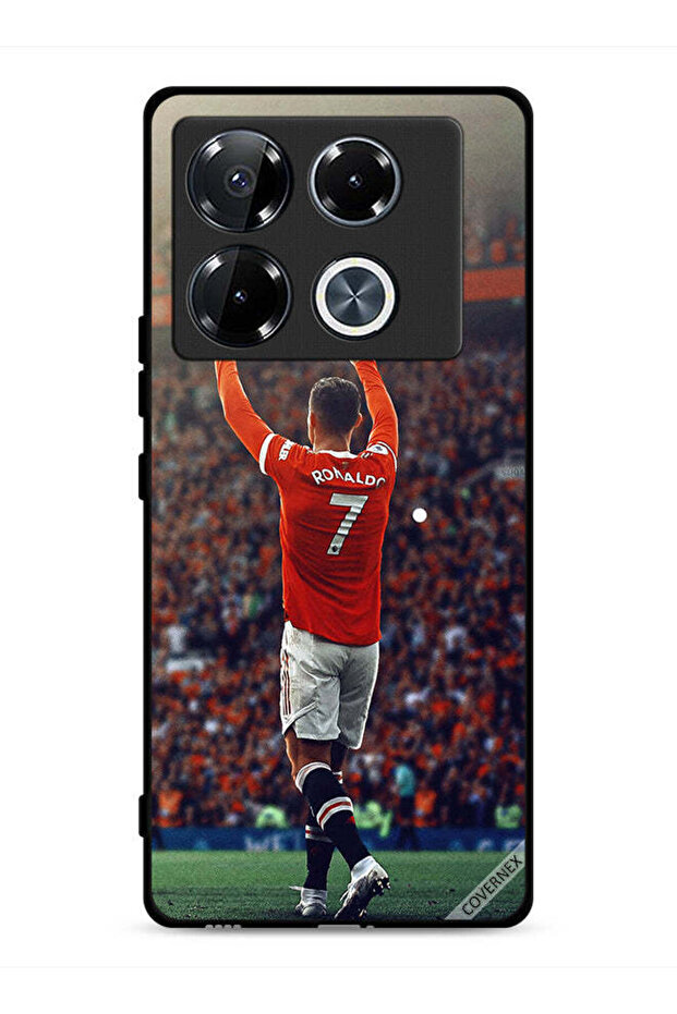 غطاء حماية لهاتف Infinix Note 40 Pro 5G بصورة رونالدو CR7