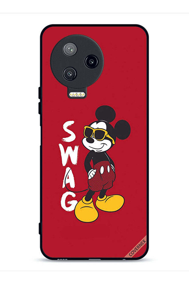 غطاء حماية لهاتف Infinix Note 12 Pro 4G بتصميم Swag Mickey Mouse